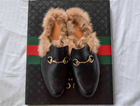 fake gucci heeled loafers|gucci fur loafers women's.